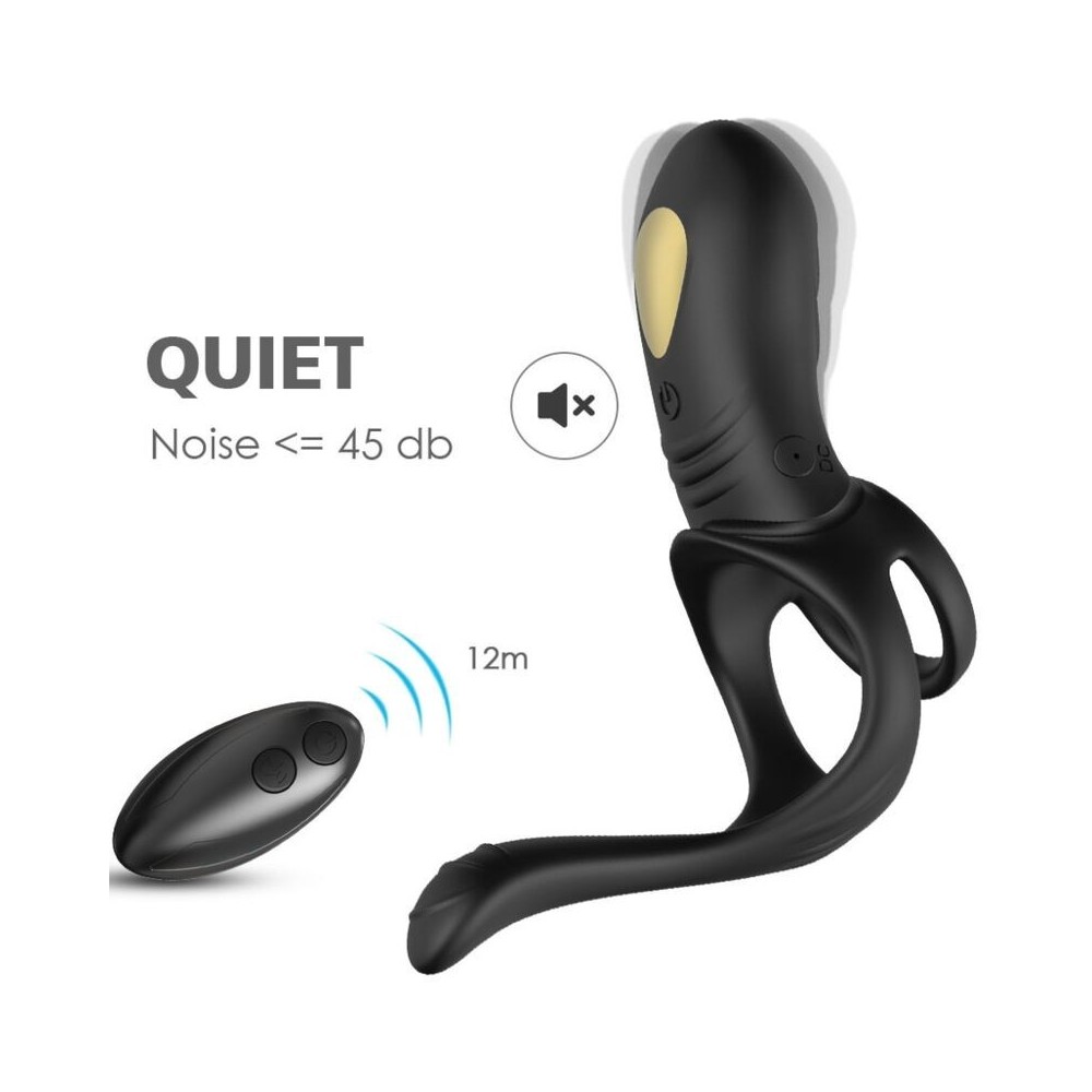 ARMONY - JOY JUMPER RINGVIBRATOR FÜR PAARE & ANALPLUG FERNBEDIENUNG SCHWARZ