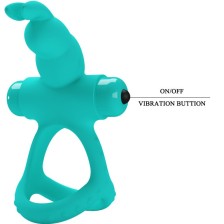 PRETTY LOVE - ANNEAU VIBRATEUR LAPIN VERT FIGGY