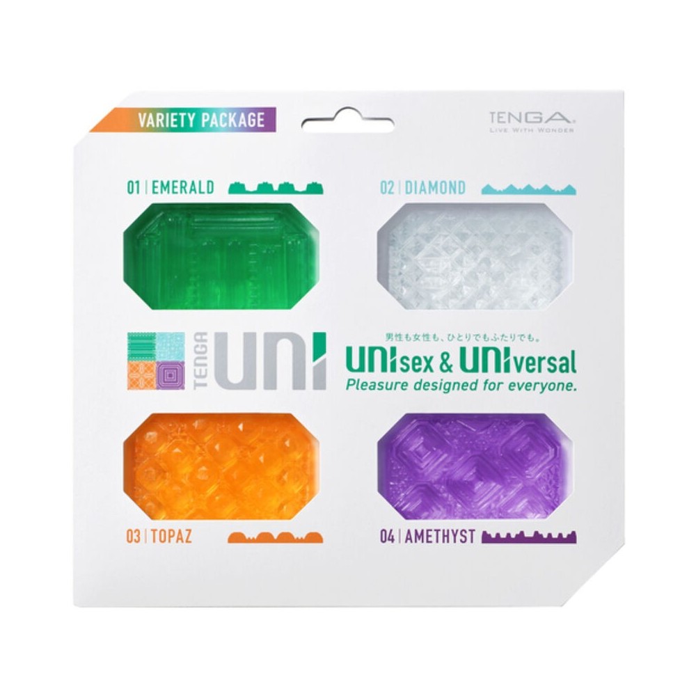 TENGA - UNI VARIETY MASTURBATOR FINGERHÜHSCH PACKUNG 4 EINHEITEN