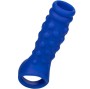 CALEXOTICS - ADMIRAL CAPA PARA PÊNIS COM FRISAS SILICONE LÍQUIDO AZUL