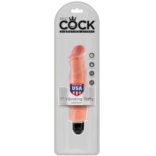 KING COCK - STEIFER REALISTISCHER VIBRATOR 17.8 CM NATÜRLICH