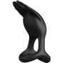 PRETTY LOVE - SILAS ANELLO PER PENE VIBRANTE 7 VIBRAZIONI IN SILICONE NERO
