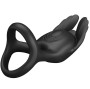PRETTY LOVE - SILAS VIBRANT PENIS RING 7 VIBRATIONS BLACK SILICONE