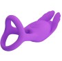 PRETTY LOVE - SILAS ANELLO PER PENE VIBRANTE 7 VIBRAZIONI IN SILICONE VIOLA