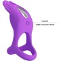 PRETTY LOVE - SILAS ANELLO PER PENE VIBRANTE 7 VIBRAZIONI IN SILICONE VIOLA
