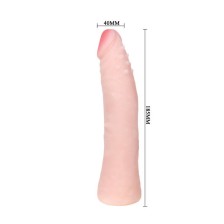 BAILE - GODE EN SILICONE RÉALISTE AU TOUCHER DE LA PEAU 19 CM COULEUR ALÉATOIRE DE LA BOÎTE