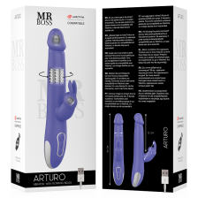 MR BOSS - ARTURO VIBRADOR E ROTADOR WATCHME TECNOLOGIA SEM FIO COMPATÍVEL