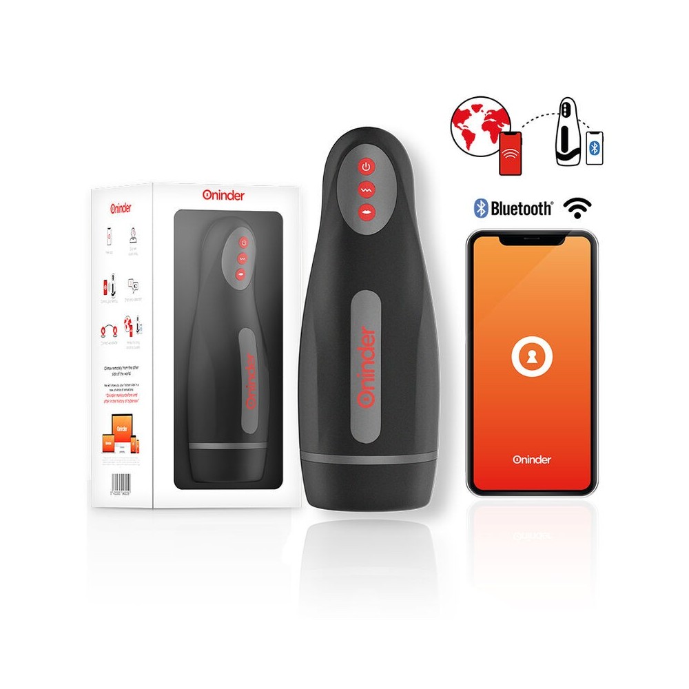 ONINDER - MASTURBATEUR RECHARGEABLE POUR HOMME SEOUL 10 VITESSES - APPLICATION GRATUITE
