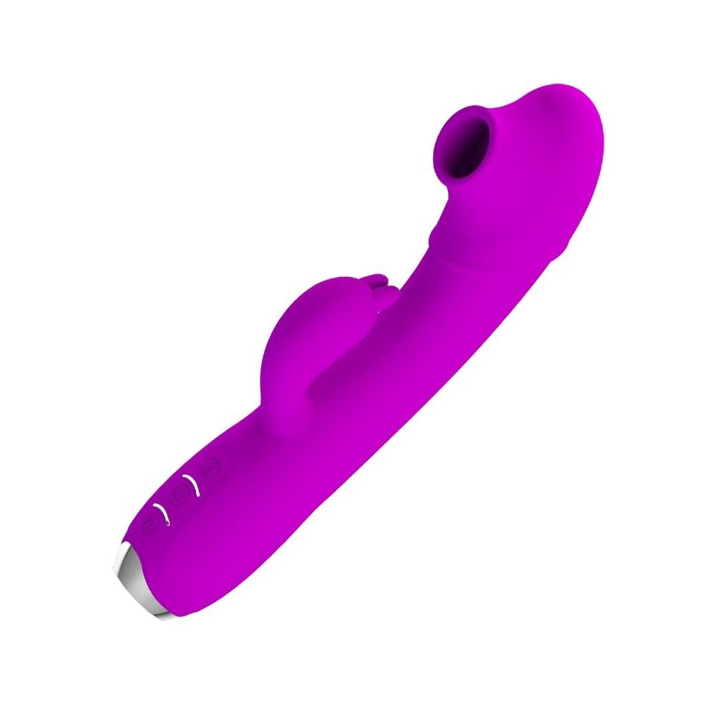 PRETTY LOVE - REGINA RECHARGEABLE VIBRATOR-SUCKER PURPLE