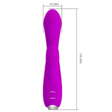 PRETTY LOVE - GLORIA RECHARGEABLE RABBIT VIBRATOR-WATERPROOF PURPLE