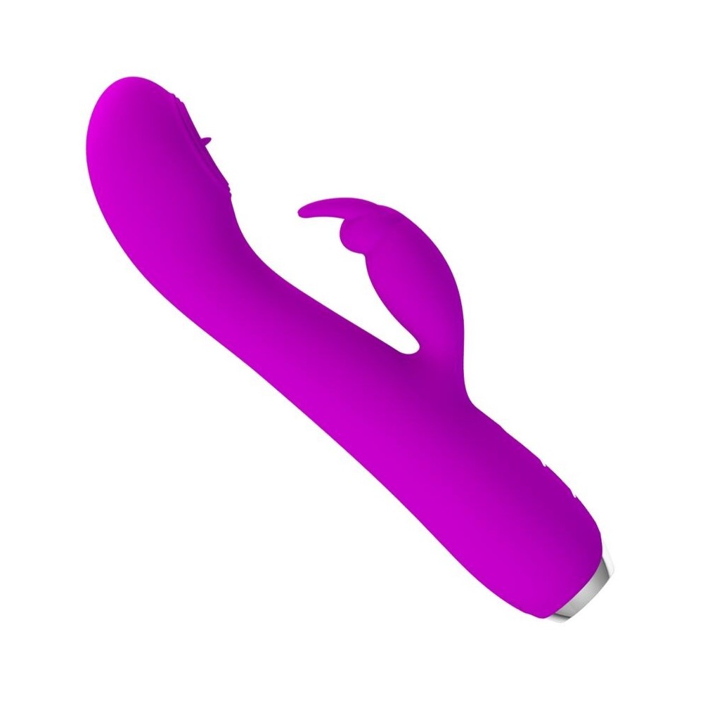 PRETTY LOVE - VIBRADOR RECARREGVEL RACHEL COM SUCKER ROXO