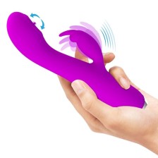 PRETTY LOVE - RACHEL WIEDERAUFLADBARER VIBRATOR MIT LILA SAUGER