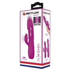 PRETTY LOVE - VIBRADOR DE COELHO RECARREGVEL MELANIE ROXO