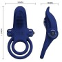 PRETTY LOVE - BRONSON ANELLO DOPPIO CON VIBRAZIONE BLU