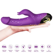 ARMONY - METEROR DILDO VIBRADOR COELHO ROTATOR ROXO