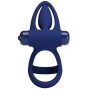 PRETTY LOVE - MAT DOUBLE ANNEAU AVEC VIBRATION & STIMULATEUR BLEU