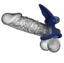 PRETTY LOVE - MAT DOPPIO ANELLO CON VIBRAZIONE E STIMOLATORE BLU