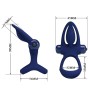 PRETTY LOVE - MAT DOPPIO ANELLO CON VIBRAZIONE E STIMOLATORE BLU