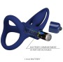 PRETTY LOVE - MAT DOUBLE ANNEAU AVEC VIBRATION & STIMULATEUR BLEU