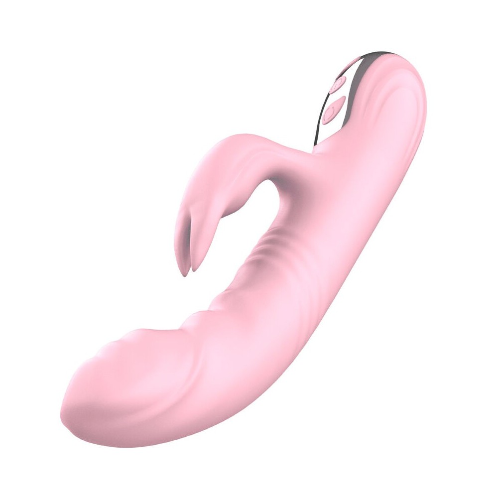 ARMONY - VIBRADOR DE COELHO TOTALMENTE ROSA EFEITO DE CALOR