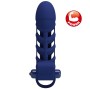 PRETTY LOVE - ALTAF ANEL VIBRADOR COM BAINHA DE SILICONE AZUL