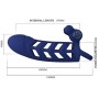 PRETTY LOVE - ALTAF ANEL VIBRADOR COM BAINHA DE SILICONE AZUL