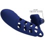 PRETTY LOVE - ALTAF ANNEAU VIBRATEUR AVEC GAINE EN SILICONE BLEU