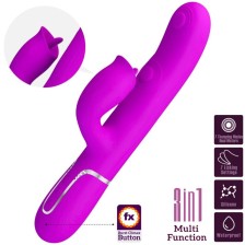 PRETTY LOVE - VIBRADOR DE COELHO COM LAMBEDURA FÚCSIA