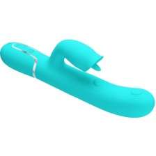 PRETTY LOVE - VIBRATEUR LAPIN LÉCHER VERT AQUA