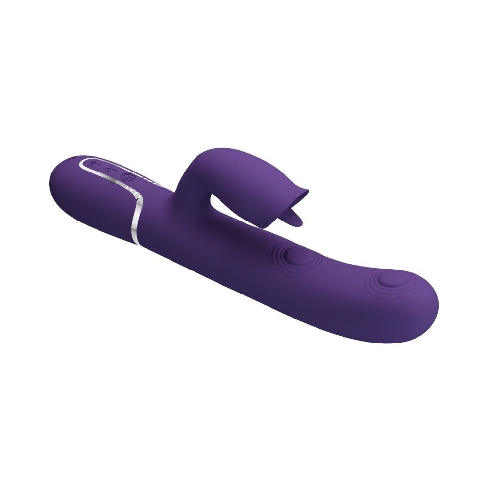 PRETTY LOVE - RABBIT VIBRATOR WITH LICKING PURPLE