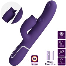 PRETTY LOVE - VIBRADOR DE COELHO COM LAMBIDA ROXO