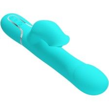 PRETTY LOVE - RABBIT VIBRATOR PEARLS AQUA GREEN