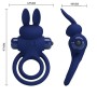 PRETTY LOVE - DAREY DOUBLE ANNEAU VIBRANT LAPIN BLEU