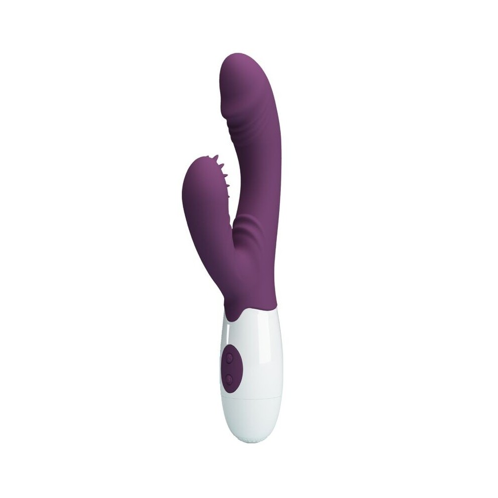 PRETTY LOVE - ANDRE RABBIT VIBRATOR & G-POINT STIMULATOR PURPLE