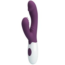 PRETTY LOVE - BUTTERFLY KISS VIBRATEUR RABBIT ET STIMULATEUR DE POINT G VIOLET