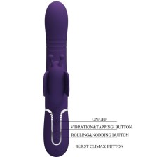 PRETTY LOVE - MULTIFUNKTIONS-KANINCHENVIBRATOR 4 IN 1 SCHMETTERLING LILA