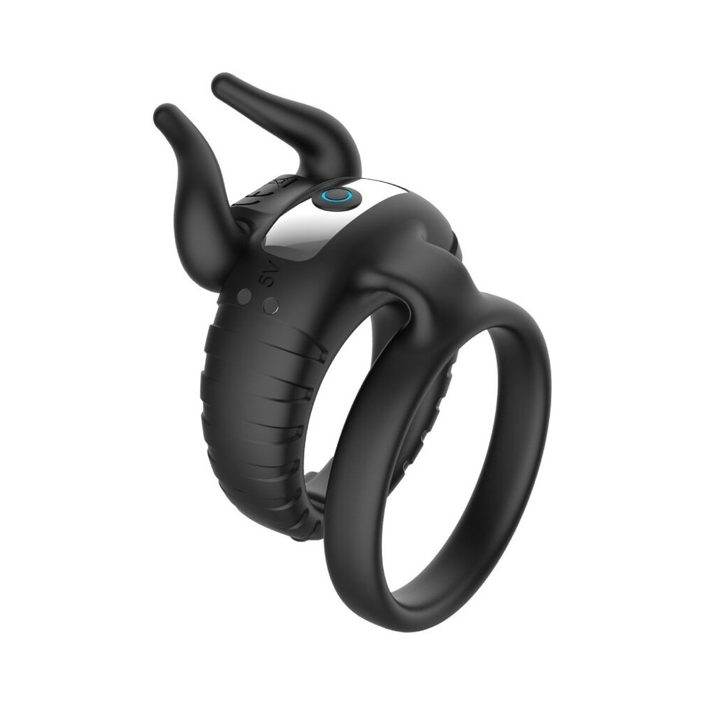 ARMONY - BULL'S PASION VIBRADOR DE ANEL 10 VELOCIDADES PRETO