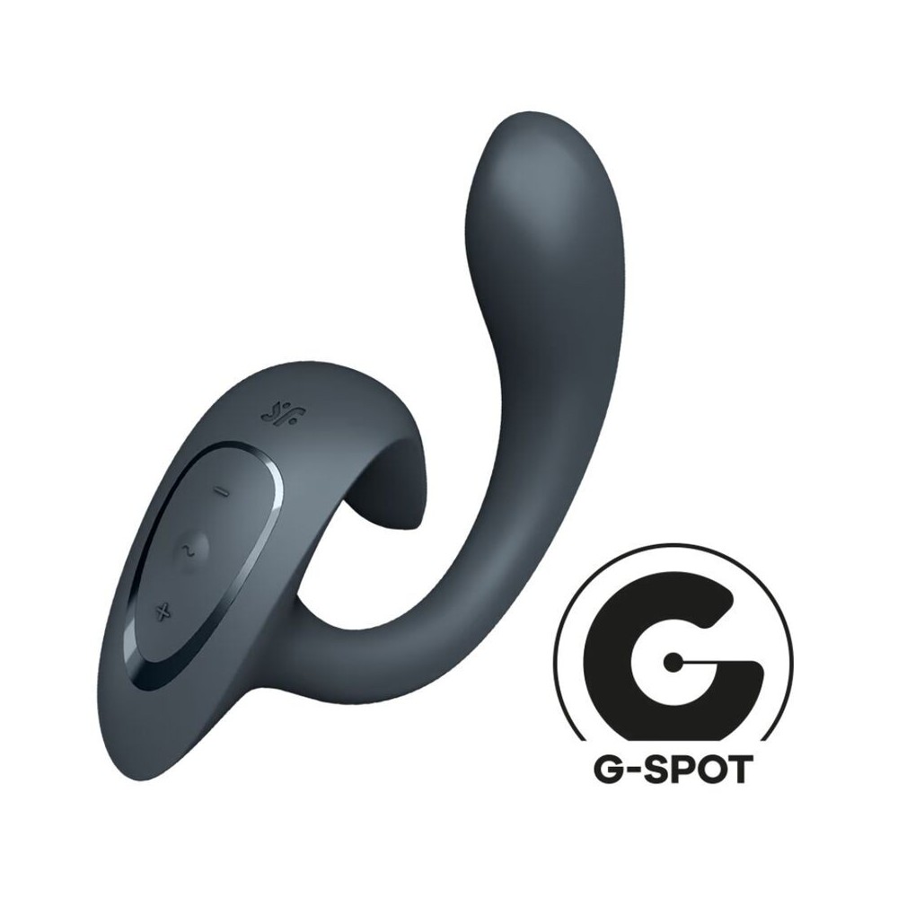 SATISFYER - G FOR GODDESS 1 RABBIT VIBRATOR DARK GRAY