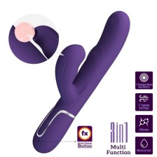 PRETTY LOVE - PERLITA VIBRATORE G-SPOT 3 IN 1 MULTIFUNZIONE VIOLA