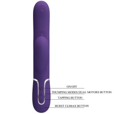 PRETTY LOVE - PERLITA VIBRATEUR G-SPOT 3 EN 1 MULTIFONCTION VIOLET