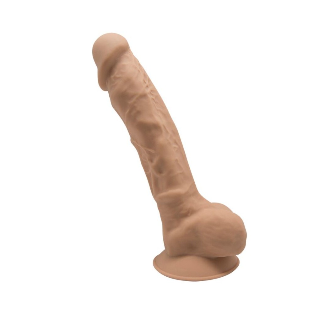 SILEXD - MODELLO 1 PENE REALISTICO PREMIUM SILEXPAN SILICONE CARAMEL 17.5 CM