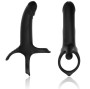 ARMONY - DILDO COM ANEL E VIBRADOR PRETO