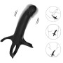 ARMONY - DILDO COM ANEL E VIBRADOR PRETO