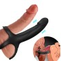 ARMONY - DILDO MIT RING & VIBRATOR SCHWARZ
