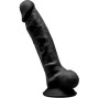 SILEXD - MODELLO 1 PENE REALISTICO PREMIUM SILEXPAN SILICONE NERO 17.5 CM
