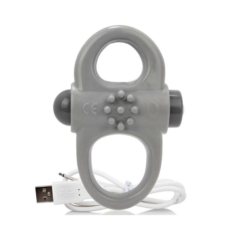 SCREAMING O - ANNEAU PÉNIEN VIBREUR RECHARGEABLE YOGA GRIS