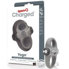 SCREAMING O - ANNEAU PÉNIEN VIBREUR RECHARGEABLE YOGA GRIS