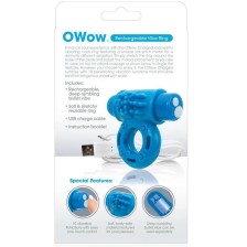 SCREAMING O - BLAU WIEAUFLADBARER VIBRATOR WOW-RING