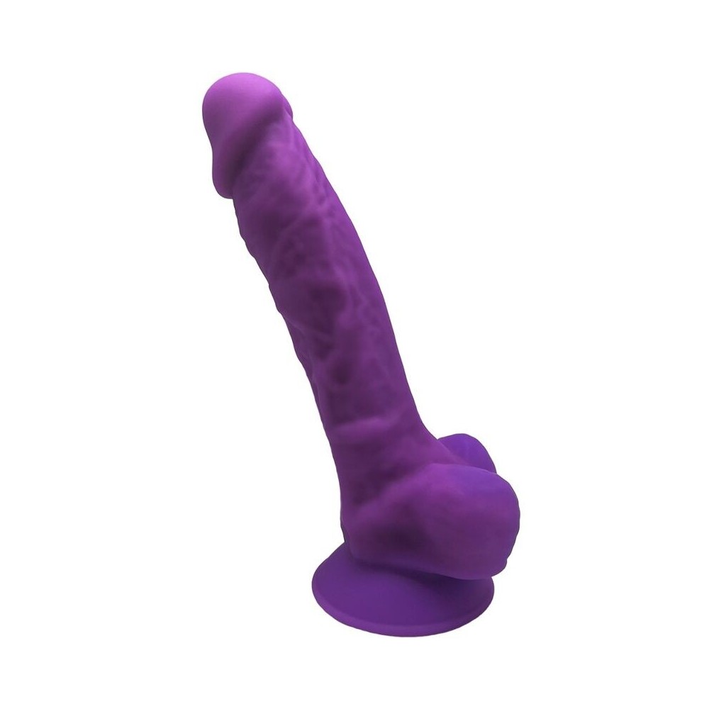 SILEXD - MODELO 1 PÊNIS REALÍSTICO PREMIUM SILEXPAN SILICONE VIOLETA 17.5 CM