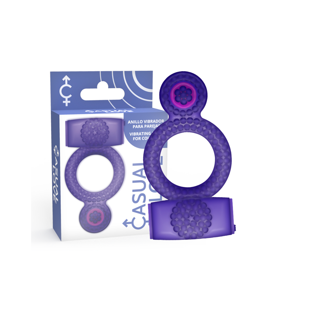 CASUAL LOVE - RING VIBRATING DOUBLE PLEASURE PURPLE